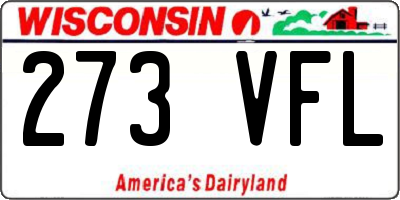WI license plate 273VFL