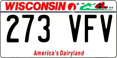 WI license plate 273VFV