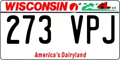 WI license plate 273VPJ