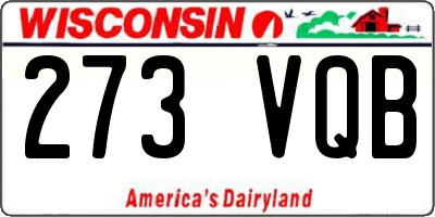 WI license plate 273VQB