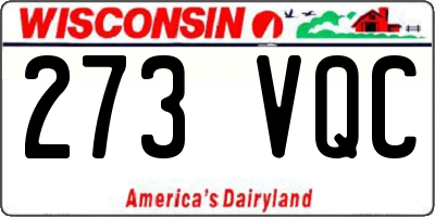 WI license plate 273VQC