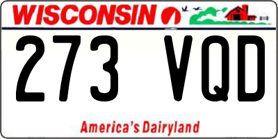 WI license plate 273VQD