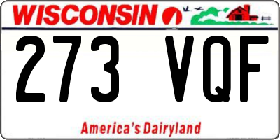 WI license plate 273VQF