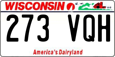WI license plate 273VQH