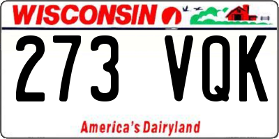 WI license plate 273VQK