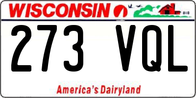 WI license plate 273VQL