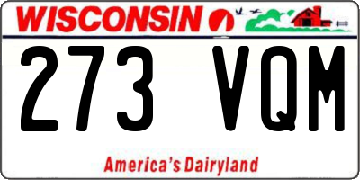 WI license plate 273VQM