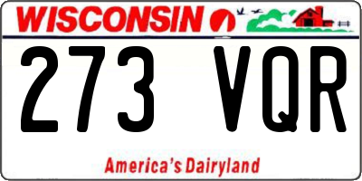 WI license plate 273VQR