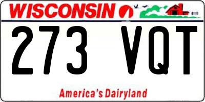 WI license plate 273VQT