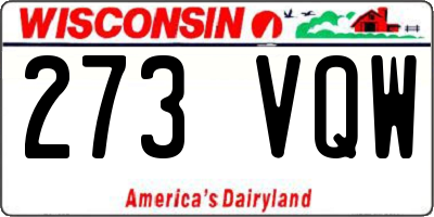 WI license plate 273VQW