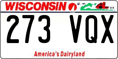 WI license plate 273VQX