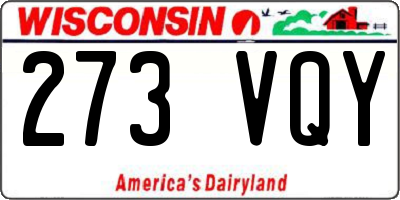 WI license plate 273VQY