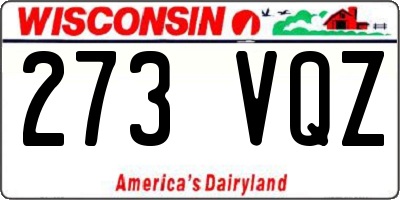 WI license plate 273VQZ