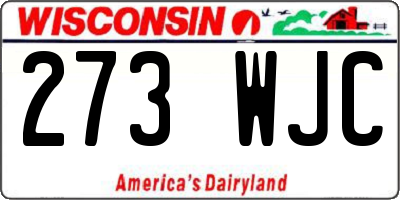 WI license plate 273WJC