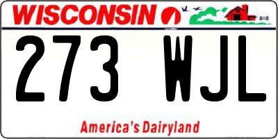 WI license plate 273WJL