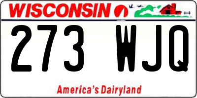 WI license plate 273WJQ