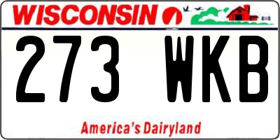 WI license plate 273WKB