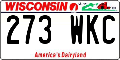 WI license plate 273WKC