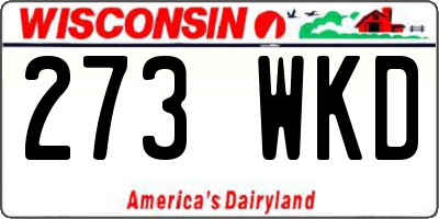 WI license plate 273WKD