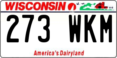 WI license plate 273WKM