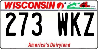 WI license plate 273WKZ