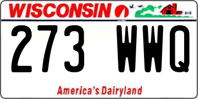 WI license plate 273WWQ