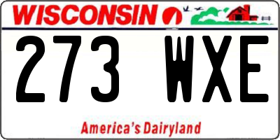 WI license plate 273WXE