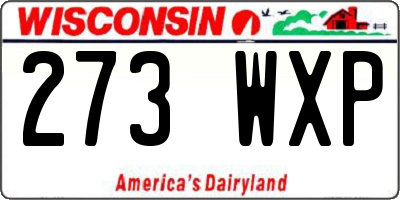 WI license plate 273WXP