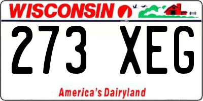 WI license plate 273XEG