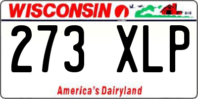 WI license plate 273XLP
