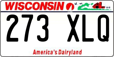 WI license plate 273XLQ