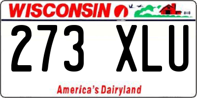 WI license plate 273XLU