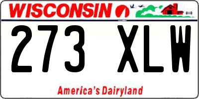 WI license plate 273XLW
