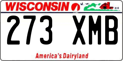 WI license plate 273XMB