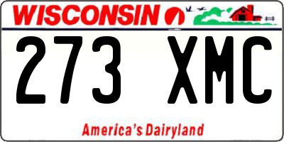 WI license plate 273XMC