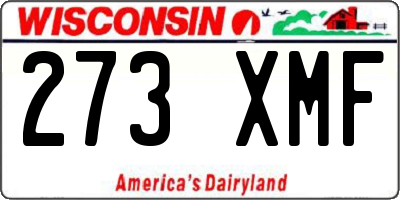 WI license plate 273XMF