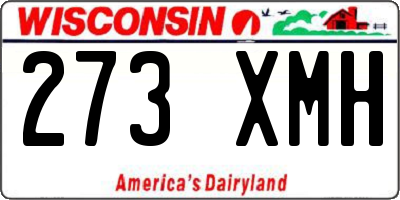 WI license plate 273XMH