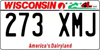 WI license plate 273XMJ