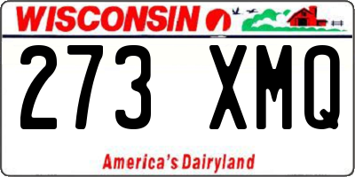 WI license plate 273XMQ