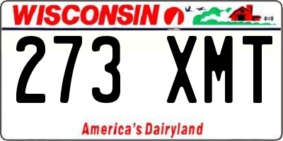 WI license plate 273XMT