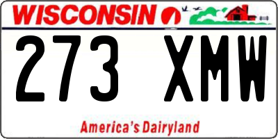WI license plate 273XMW