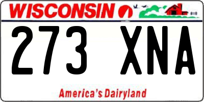 WI license plate 273XNA