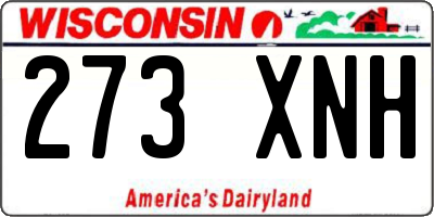 WI license plate 273XNH