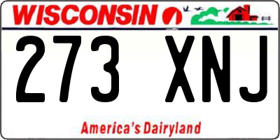 WI license plate 273XNJ