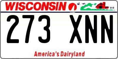 WI license plate 273XNN