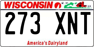 WI license plate 273XNT