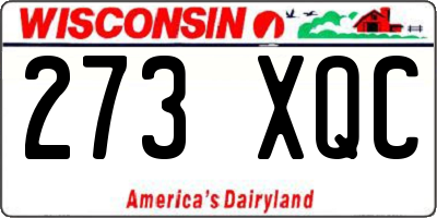WI license plate 273XQC