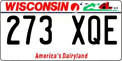 WI license plate 273XQE