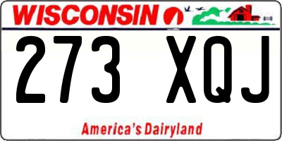 WI license plate 273XQJ