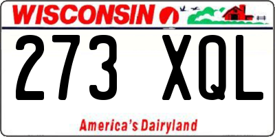 WI license plate 273XQL